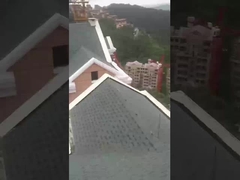 Piastrelle rivestite in pietra colorata con grani di legno Piastrelle metalliche rivestite in pietra impermeabile